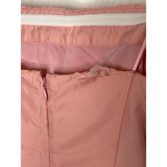 Amanda Uprichard Emelia Strapless Dress Ruched Asymmetrical Hem Pink Size Small - Picture 8 of 10